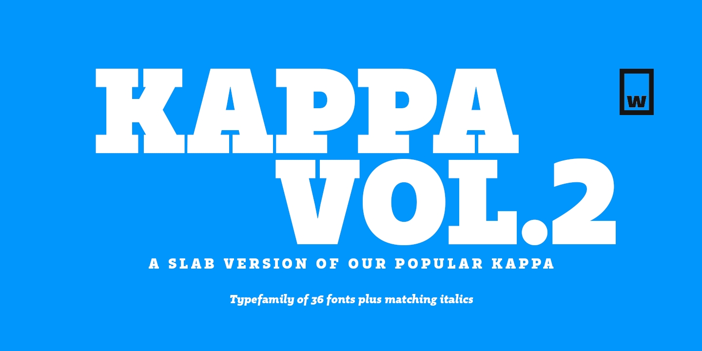 Пример шрифта Kappa Vol.2 Text #1
